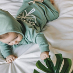 Bluza niemowlęca rozpinana z kapturem zielona - Mint Green