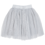 Spódniczka tiulowa dla dziewczynki brokatowa szara - Mist 