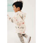 Bluza dziecięca z kapturem beżowa - Earth Guardians