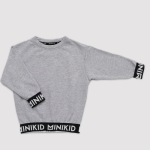 Bluza dziecięca szara bez kaptura - Tape Sweatshirt